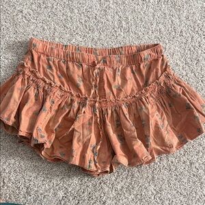 Free People A-Line Skirt in Rust Floral